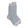 Herren Socken aus verstärkter Baumwolle, mit Caviarmuster - Grau