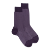 Herren Socken aus verstärkter Baumwolle, mit Caviarmuster - Brombeerviolett
