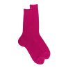Herren Socken aus gerippter Baumwolle Lisle - Pink