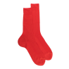 Herren Socken aus gerippter Baumwolle Lisle - Orange