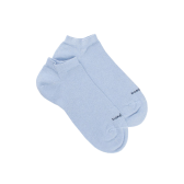Damen Sneaker-Socken aus Glitzer-Baumwolle - Hellblau | Doré Doré