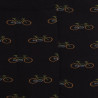 Herren Socken aus Baumwolle mit Fahrrad Muster - Schwarz | Doré Doré