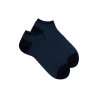 Damen Sneaker-Socken aus Viskose mit Rautenmuster - Navy Blau