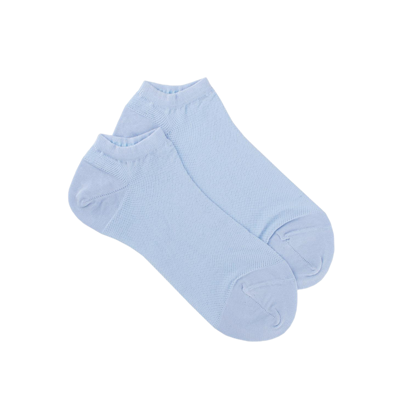 Damen Netz Sneaker-Socken - Hellblau | Doré Doré