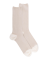 Herren Socken aus gerippte Baumwolle, Zweifarbig - Creme