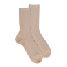 Damen Socken gerippte Baumwolle lisle - Beige
