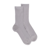 Damen Socken gerippte Baumwolle lisle - Grau