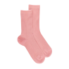 Damen Socken gerippte Baumwolle lisle - Rosa