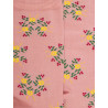 Kurze Damensocken aus Leinen mit Blumenmuster - Rosa | Doré Doré