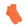 Kurze Herrensocken aus reiner Baumwolle - Orange