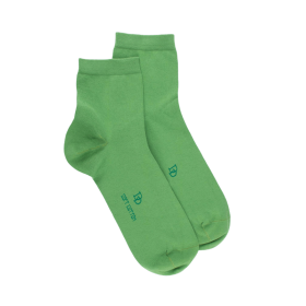 Kurze Herrensocken aus reiner Baumwolle - Avocado | Doré Doré