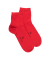 Kurze Herrensocken aus reiner Baumwolle - Rot
