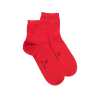 Kurze Herrensocken aus reiner Baumwolle - Rot
