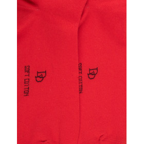 Kurze Herrensocken aus reiner Baumwolle - Rot | Doré Doré