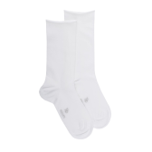 Kurze Damensocken aus TENCEL™ Lyocell, einfarbig - Weiß | Doré Doré