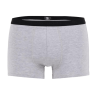 Herren Boxershorts aus melangefarbener Stretch-Baumwolle mit Gummiband und Logo - Grau | Doré Doré
