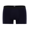 Boxershorts für Herren aus unifarbener Stretch-Baumwolle mit Gummiband mit Logo - Dunkelblau