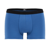Boxershorts für Herren aus unifarbener Stretch-Baumwolle mit Gummiband mit Logo - Hellblau | Doré Doré