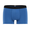 Boxershorts für Herren aus unifarbener Stretch-Baumwolle mit Gummiband mit Logo - Hellblau