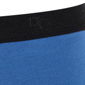 Boxershorts für Herren aus unifarbener Stretch-Baumwolle mit Gummiband mit Logo - Hellblau | Doré Doré