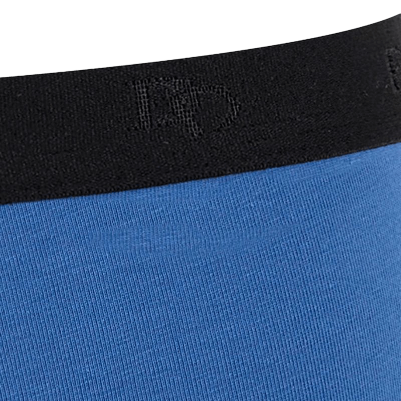 Boxershorts für Herren aus unifarbener Stretch-Baumwolle mit Gummiband mit Logo - Hellblau | Doré Doré