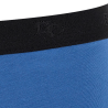 Boxershorts für Herren aus unifarbener Stretch-Baumwolle mit Gummiband mit Logo - Hellblau | Doré Doré