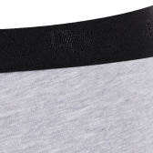 Herren Boxershorts aus melangefarbener Stretch-Baumwolle mit Gummiband und Logo - Grau | Doré Doré