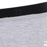 Unterhosen für Herren aus unifarbener Melange-Baumwolle mit elastischem Gummiband mit Logo - Grau | Doré Doré