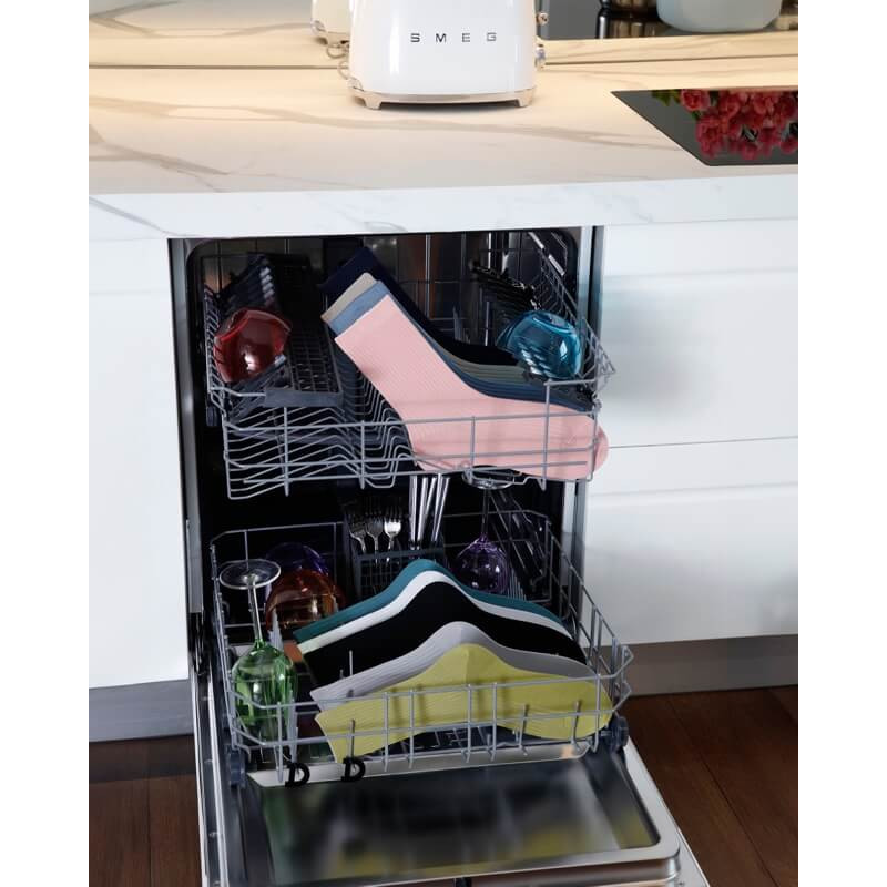 Damen Socken gerippte Baumwolle lisle - Zwetschgenfarbe | Doré Doré