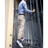 Herren Socken aus Baumwolle mit Karomuster - Fischerblau | Doré Doré
