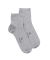 Kurze Herrensocken aus reiner Baumwolle - Grau