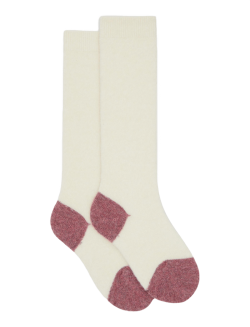 Lange Socken aus Polarwolle für Kinder - Creme | Doré Doré