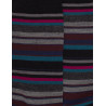 Socken mit feinen mehrfarbigen Streifen - Schwarz