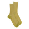 Damen Socken gerippte Baumwolle lisle - Grün
