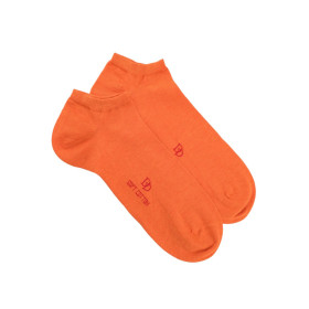 Herren Sneaker-Socken aus ägyptischer Baumwolle - Orange | Doré Doré