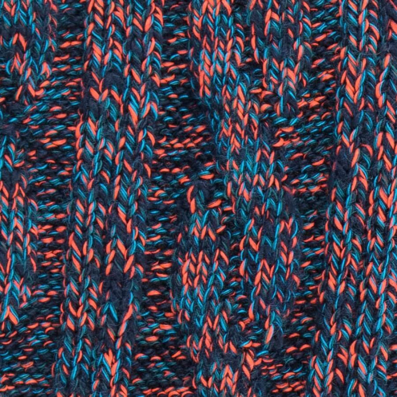 Melierte Socken mit Zopfmuster aus recycelter Baumwolle || Doré Doré