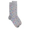 Herrensocken aus weicher Baumwolle Surf and Palms - Grau