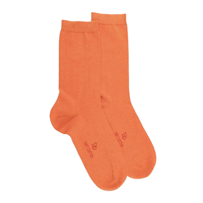 Damen Socken aus feiner ägyptischer Baumwolle - Orange | Doré Doré