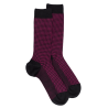 Hahnentritt-Wollsocken - Schwarz