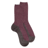 Socke aus Angorawolle und glänzendem Lurex - Himbeere