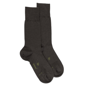 Socken aus Wolle & Baumwolle - Schwarz