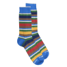 Gestreifte Socken aus Baumwolle - Mehrfarbe - Grundton Blau