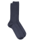 Denimblaue Wollsocken, speziell für empfindliche Beine