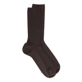 Braune Dore Dore-Wollsocken, speziell für empfindliche Beine