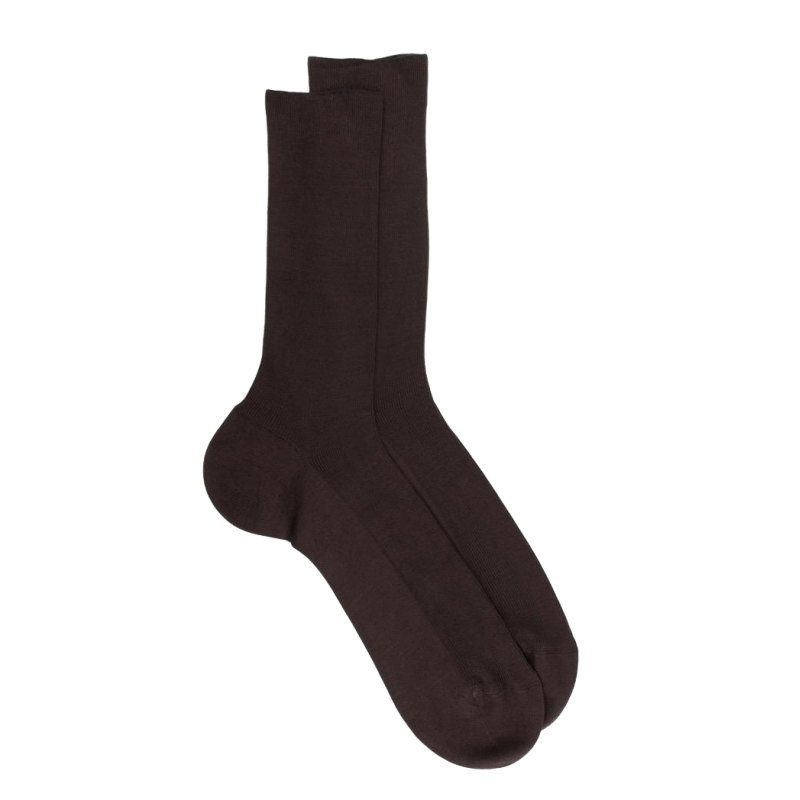 Braune Socken speziell für empfindliche Beine