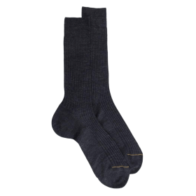 Luxus Socken aus Wolle - Grau