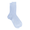 Gerippte Socken aus merzerisierter Baumwolle - Hellblau