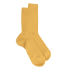Gerippte Socken aus Wolle für Herren - Gelb