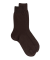 Braune Socken aus merzerisierter Baumwolle