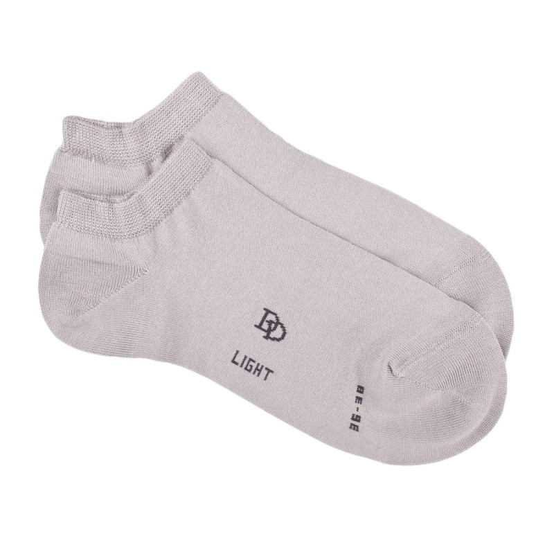 Damen Sneaker-Socken aus feiner Baumwolle - Grau | Doré Doré